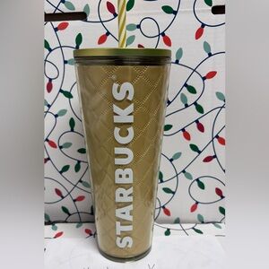 Starbucks Quilted Gold Tumbler